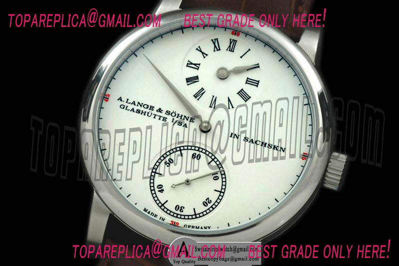 A Lange & Sohne Classic Regulator SS/Leather White Asian 17J Manual H/W Replica Watches