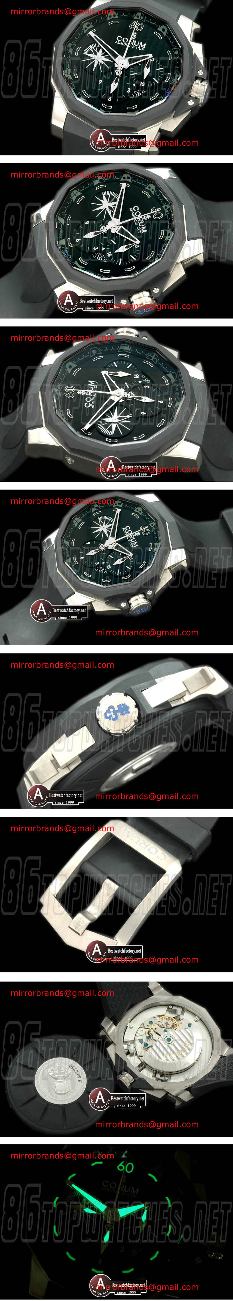 Luxury Corum Competition 48 Challenge Cup TI/Rubber Black Asia 7753 ULT