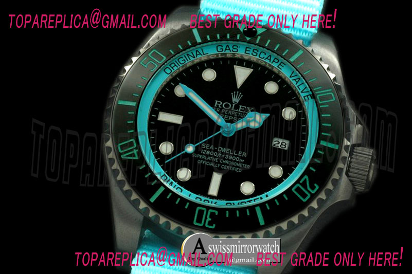 Rolex DeepSea Watch What if Edition PVD Blk/L-Blue A2813