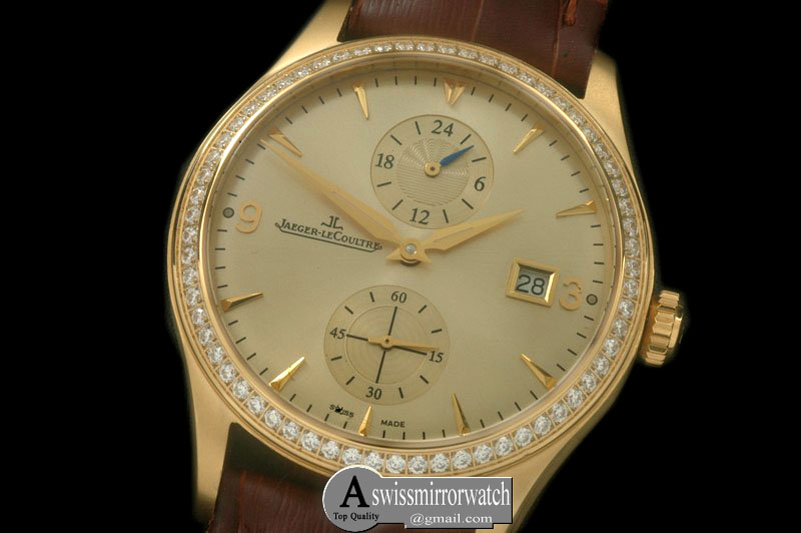 Jaeger-LeCoultre Master Duo Time YG/LE Gold Asian 2824