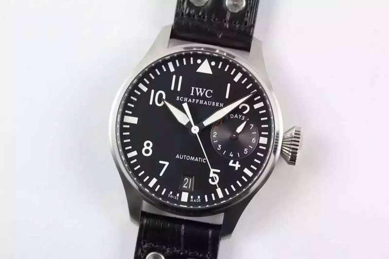 IWC Big Pilot Real PR IW500901 ZF 1:1 Best Edition on Black Leather Strap A51111
