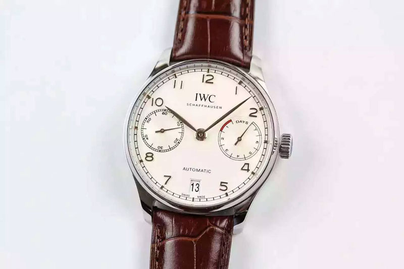 IWC Portuguese Real PR IW500704 ZF V3 1:1 Best Edition on Brown Leather Strap A52010