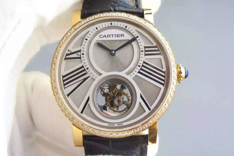 Calibre de Cartier Tourbillon YG/LE Grey Dial