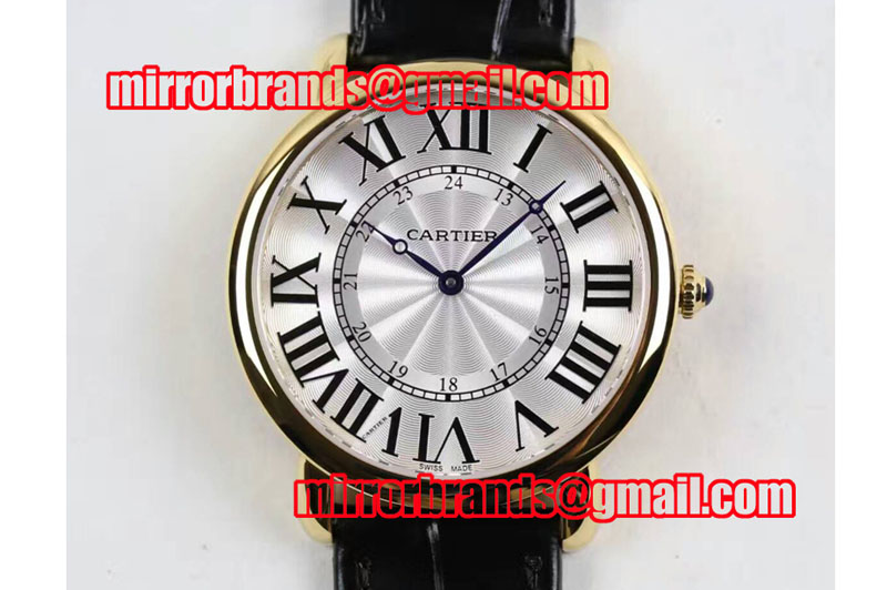 Ronde Louis Cartier YG/LE White Dial Auto Watches
