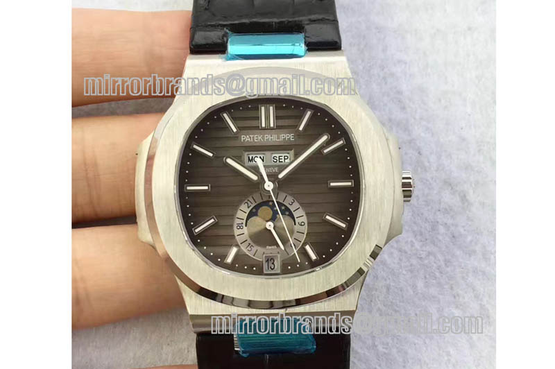 Patek Philippe Nautilus 5726 Complicated SS Brown Textured Dial A324