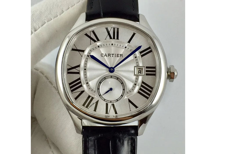 Drive de Cartier SS TF 1:1 Best Edition White Textured Dial