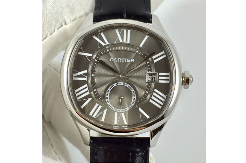 Drive de Cartier SS TF 1:1 Best Edition Gray Textured Dial