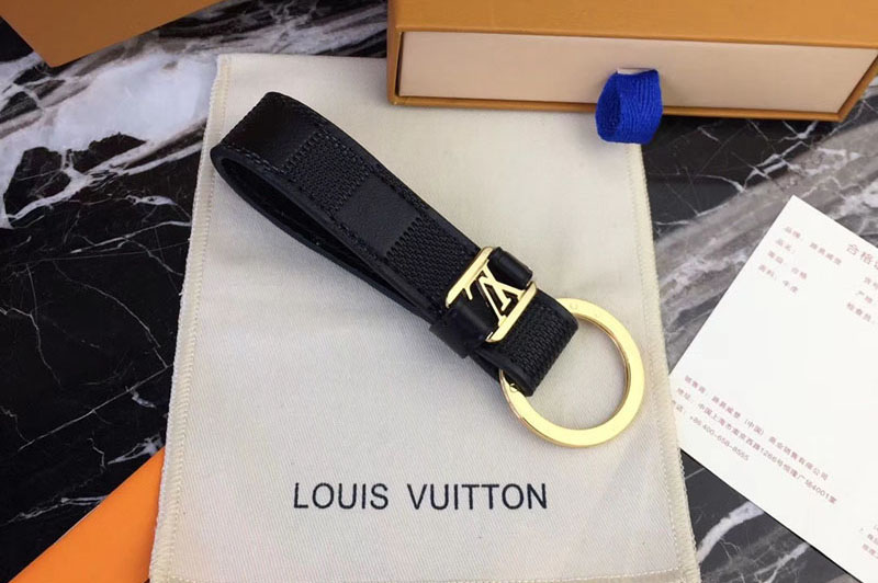 Louis Vuitton M62710 LV Dragonne Key Holder Damier Infini Gold Hardware