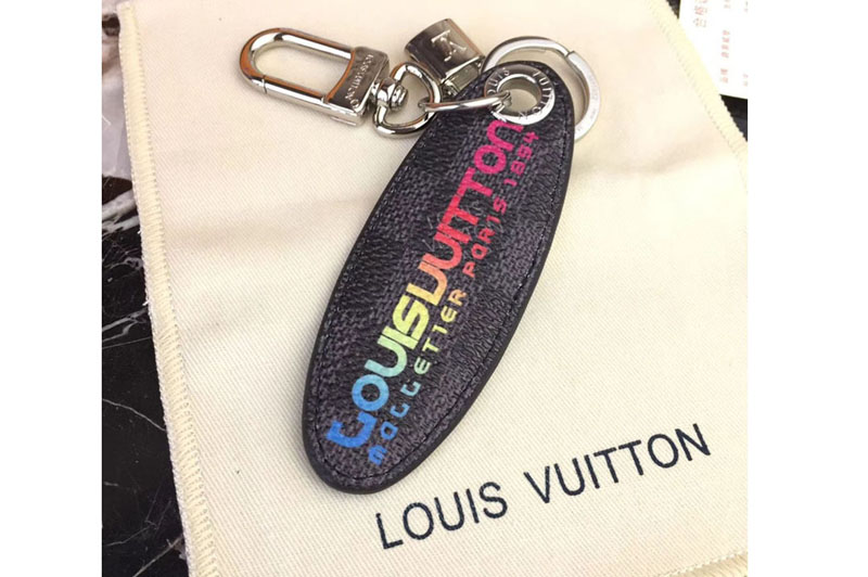 Louis Vuitton M70754 Jungle Bag Charm and key-holder Damier Cobalt canvas