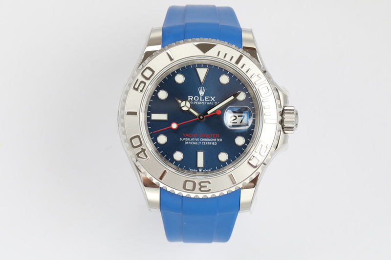 Rolex YachtMaster 116622 40mm 904L SS/SS Blue EWF A3235