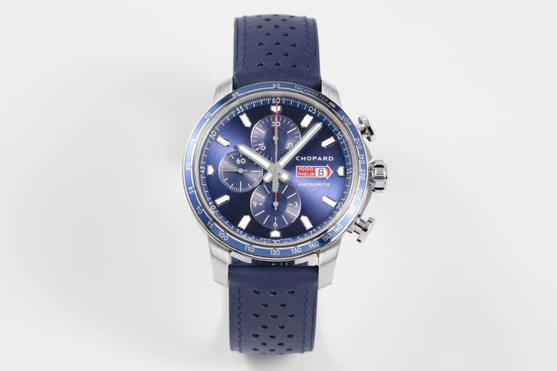 Chopard Mille Miglia 168571 SS V7F 1:1 Best Edition Blue Dial on Blue Rubber Strap A7750