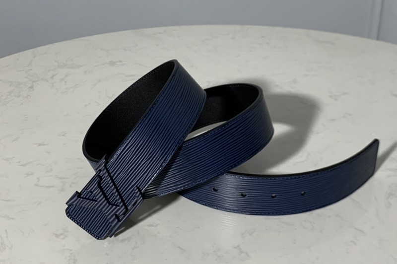 Louis Vuitton M9229 LV initiales 40mm Epi Leather Belts Blue