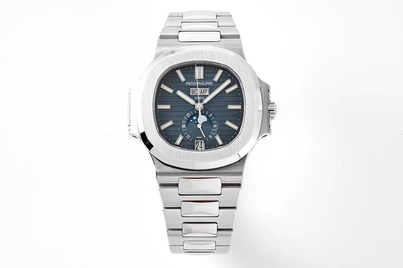 Patek Philippe Nautilus 5726 Full Function SS PPF 1:1 Best Edition Blue Dial on SS Bracelet A324