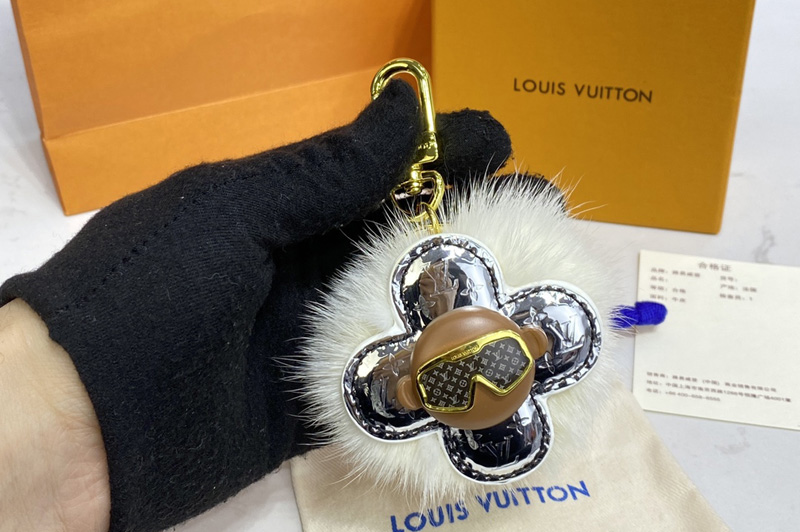 Louis Vuitton M00554 LV Snow Vivienne Bag charm and key holder