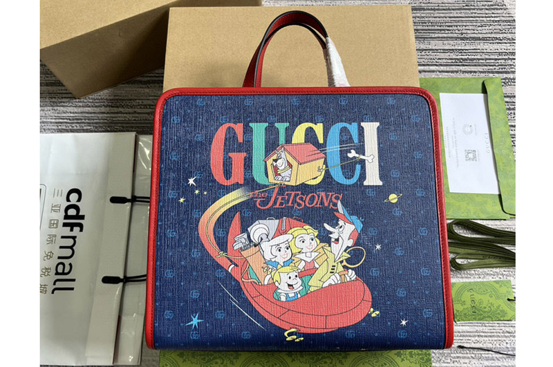 Gucci x The Jetsons 605614 Tote bag in Blue