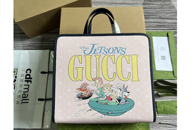 Gucci x The Jetsons 605614 Tote bag in Light Pink