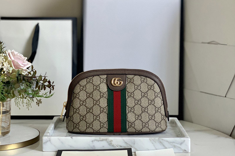 Gucci 625690 GG Marmont Cosmetic Case in GG Supreme Canvas