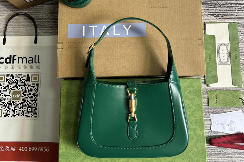 Gucci 636709 jackie 1961 small shoulder bag In Green leather