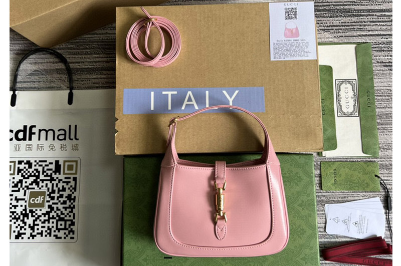 Gucci 637091 jackie 1961 Mini shoulder bag In Pink leather