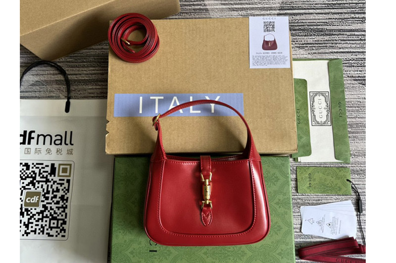 Gucci 637091 jackie 1961 Mini shoulder bag In Red leather