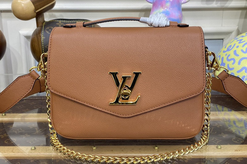 Louis Vuitton M22952 LV Oxford handbag in Cognac Grained calf leather