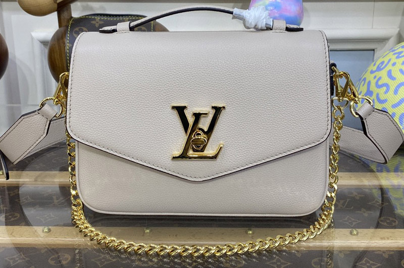 Louis Vuitton M22792 LV Oxford handbag in Greige Grained calf leather