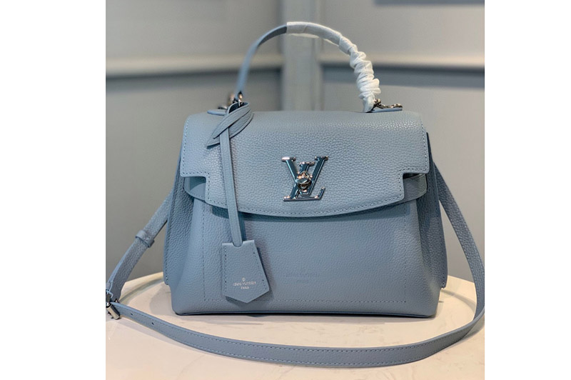 Louis Vuitton M56321 Lockme Ever BB bag in Blue Soft grained calfskin