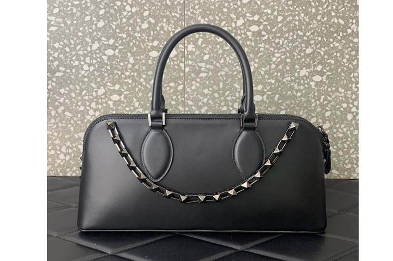 Valentino Garavani Rockstud Bag in Black Leather