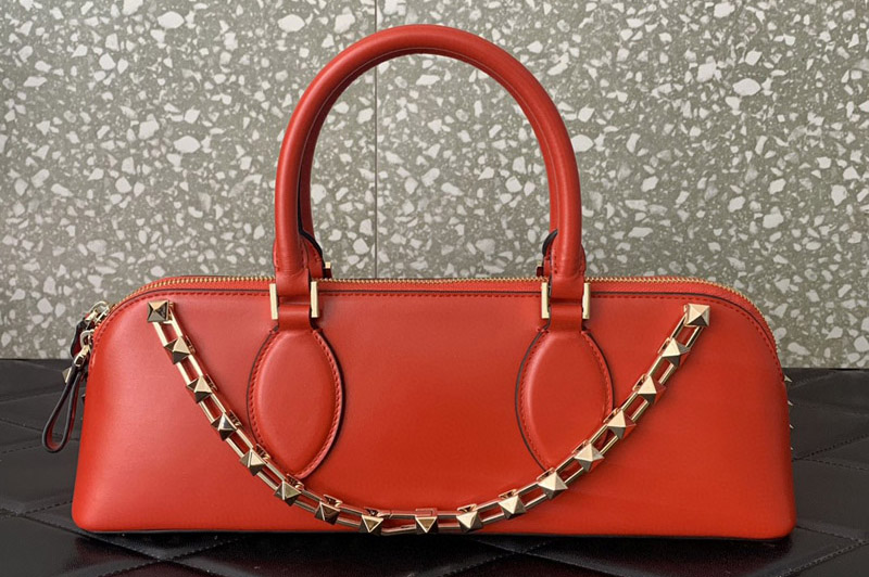 Valentino Garavani Rockstud Bag in Red Leather