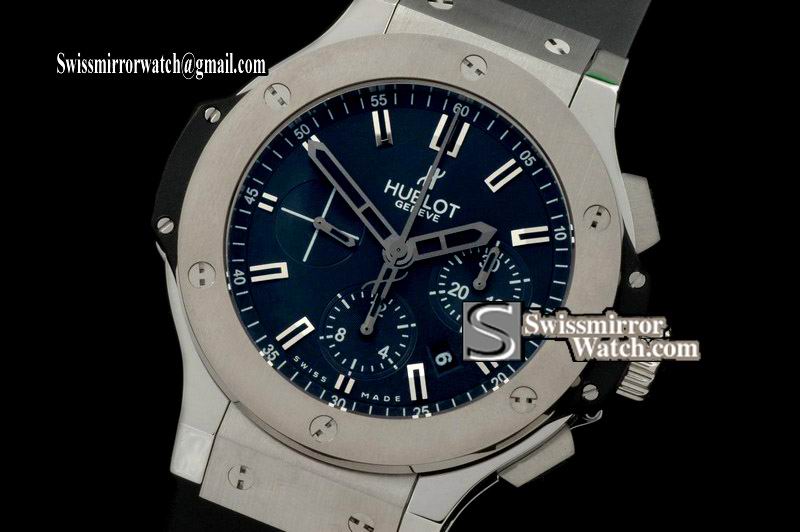 Hublot 2009 Design Big Bang SS/TI/RU Black Asia 7750 Replica Watches