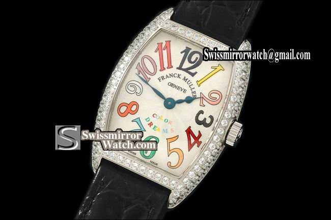 Franck Muller Curvex Ladies Colour Dreams Men Diamond/WG White S