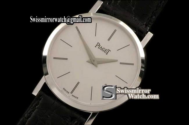 Piaget Altiplano UltraThin 18K White Gold/White Dial Swiss Qtz Replica Watches