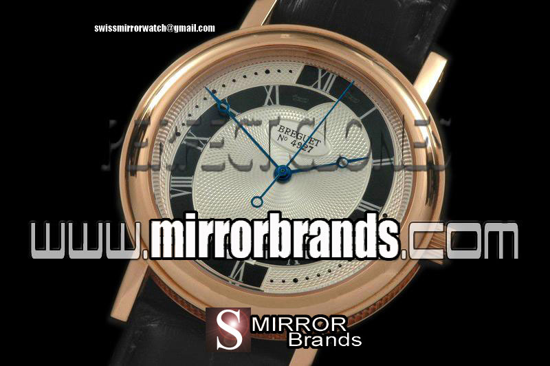 Luxury Breguet Classique Automatic 4927 RG/LE Wht/Blk Asian Eta 2892 Replica Watches