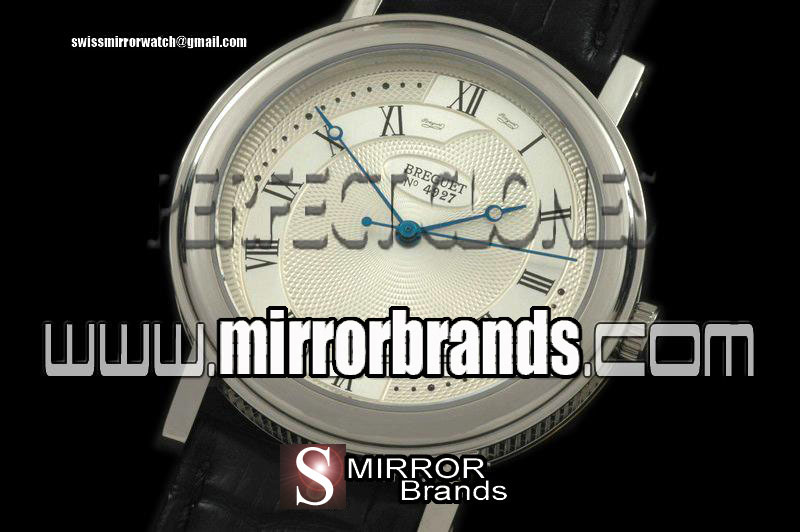 Luxury Breguet Classique Automatic 4927 SS/LE White Asian Eta 2892 Replica Watches