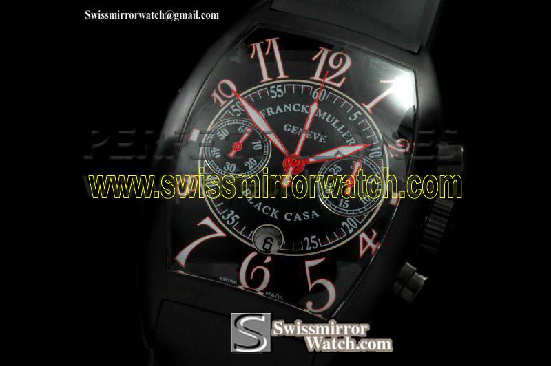 Franck Muller Casablanca Chrono PVD/LE Black Swiss 7753 Watches