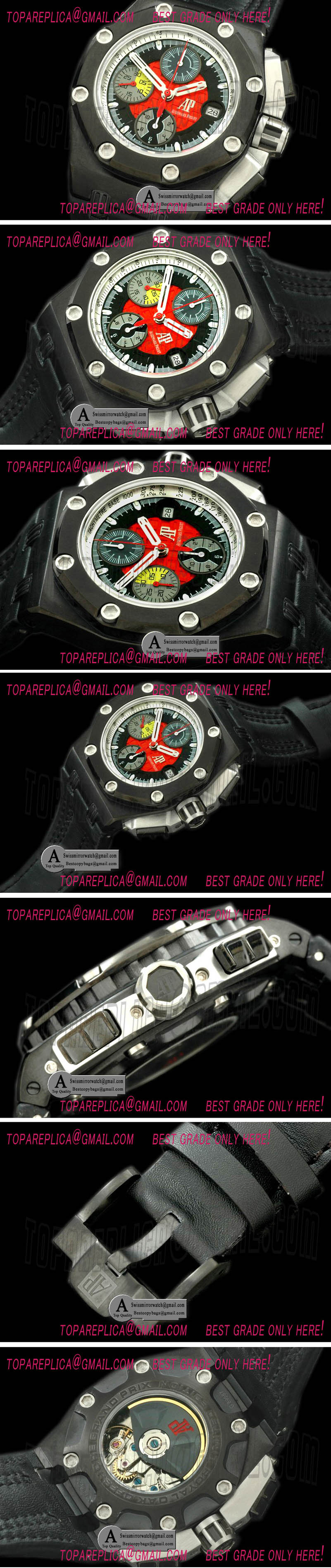 Audemars Piguet 26290IO.OO.A001VE.01 Grand Prix Limited Edition PVD/Rubber Red A-7750