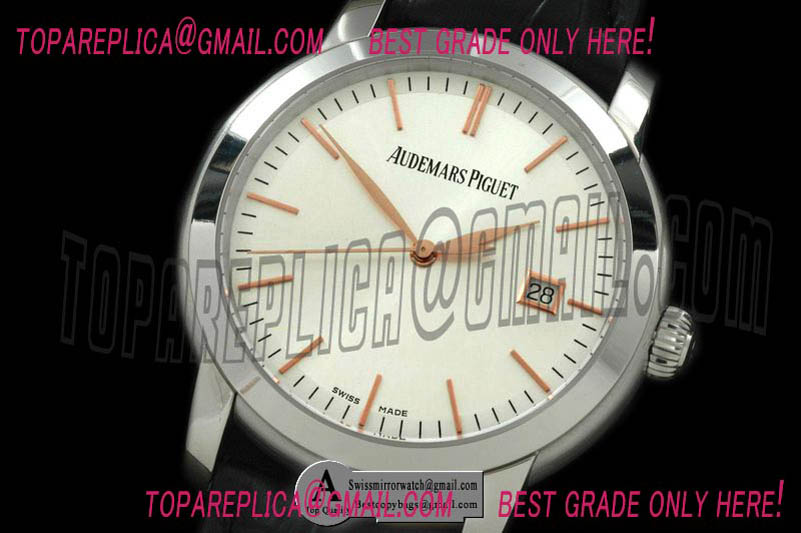 Audemars Piguet 15170BC.OO.A002CR.01 Jules Audemars Classic Auto SS White ETA 2824-2 Replica Watches