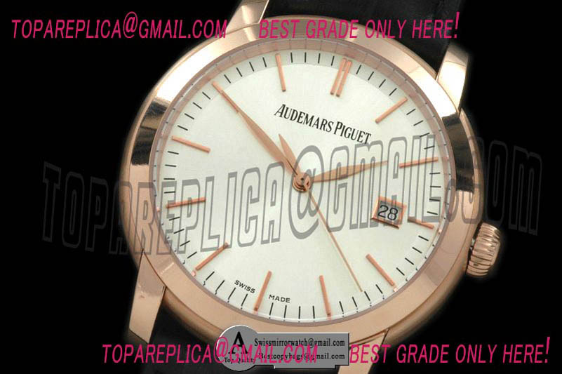 Audemars Piguet 15170OR.OO.A088CR.01 Jules Audemars Classic Auto Rose Gold White ETA 2824-2 Replica Watches