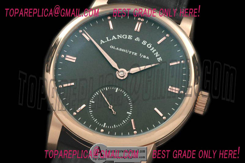 A Lange & Sohne Classic 1815 Rose Gold/Leather Grey Asian 17J Manual H/W Replica Watches