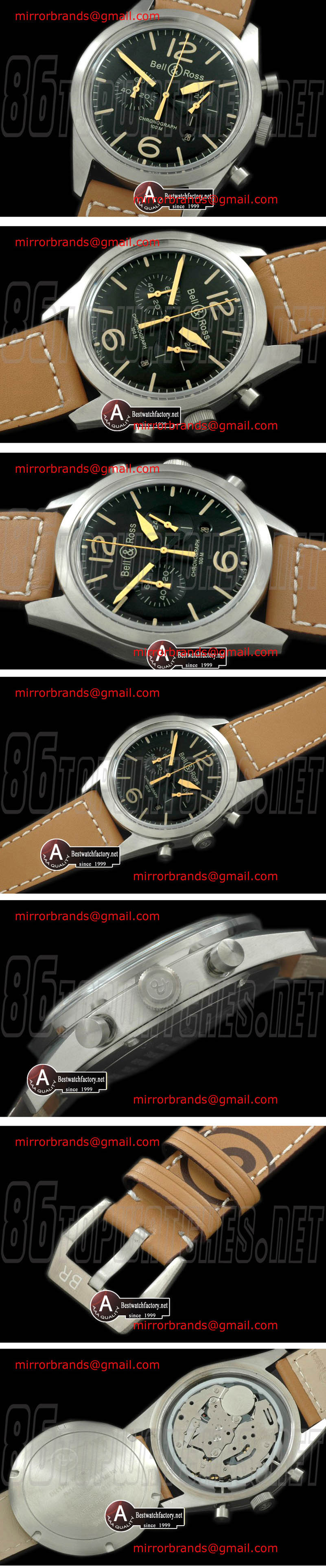 Bell Ross BR126 Vintage Heritage Chrono SS/Leather Black OS20