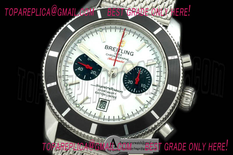 Breitling A2332024.G693.144A Superocean 2010 Heritage Chrono SS/ME White A-7750 Replica Watches