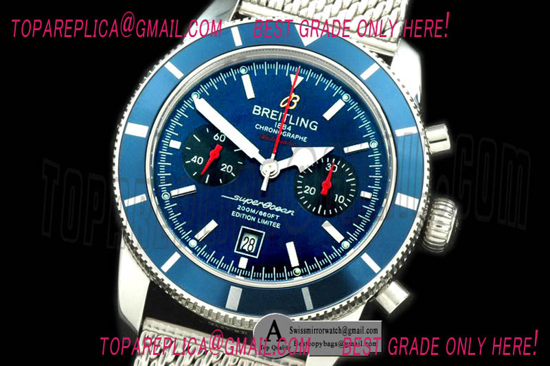 Breitling A2332024.C803.144A Superocean 2010 Heritage Chrono SS/ME Blue A-7750 Replica Watches