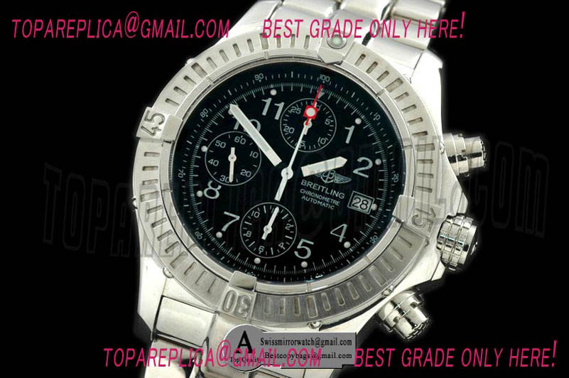 Breitling Chrono Avenger V2 SS/SS Black A-7750 28800 Replica Watches