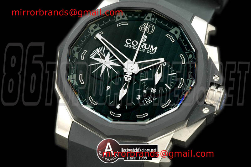 Luxury Corum Competition 48 Challenge Cup Titanium/Rubber Black Asia 7753 ULT Replica Watches