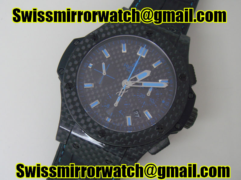 Hublot 301.QX.1740.GR All Carbon Blue Replica Watches