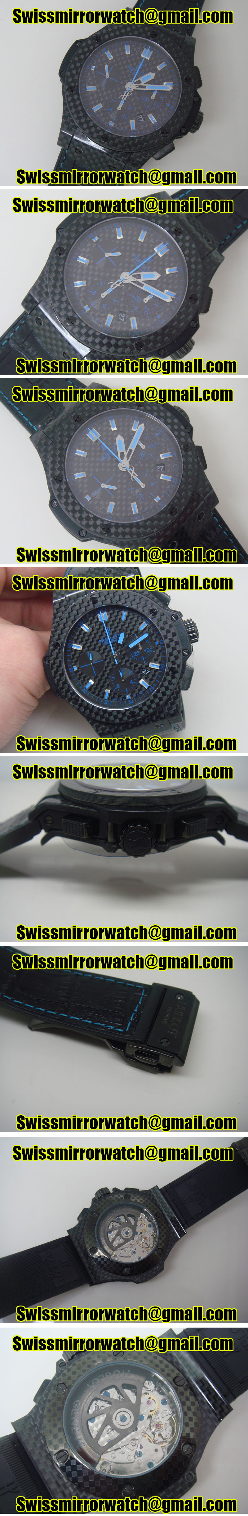 Hublot 301.QX.1740.GR All Carbon Blue Replica Watches