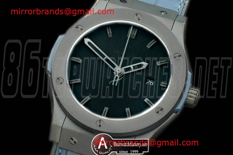 Luxury Hublot Classic Fusion PVD/Leather PVD Bez Blk Asian 2824