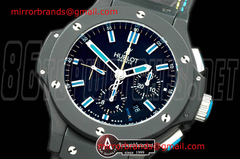 Luxury Hublot Big Bang "Amfar" Special Ed Cer/Leather A-7500 28800 bph