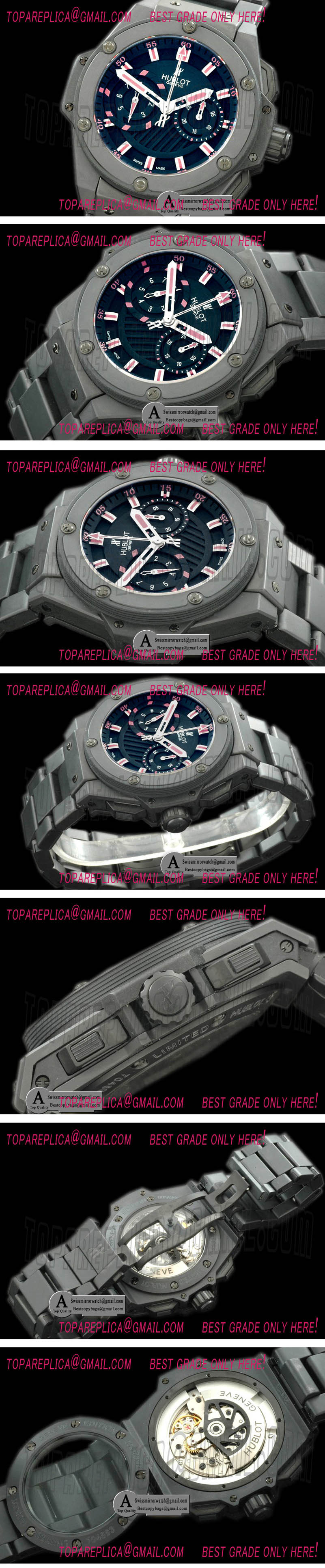 Hublot Big Bang King Power Ceramic/Ceramic Black 7750 28800bph Replica Watches