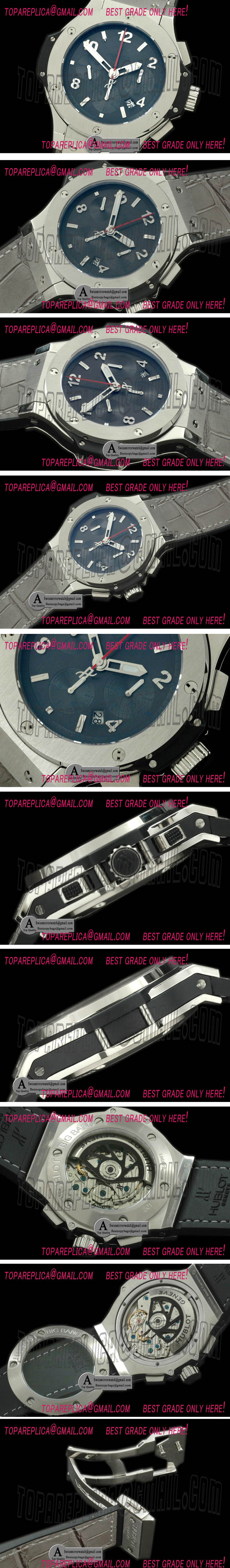Hublot Earl Grey Limited Edition SS/SS Grey A-7750 Replica Watches